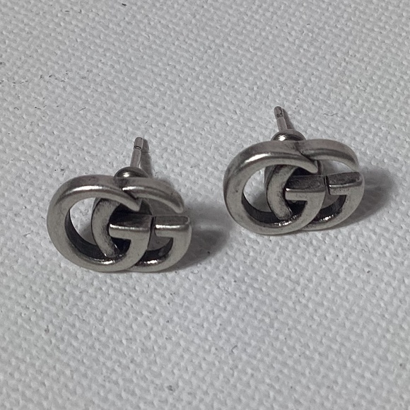 Gucci GG Silver Vintage Earrings Small - Picture 1 of 3